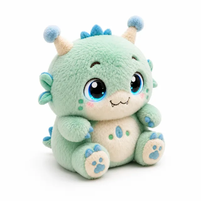 AI Green Monster Plush Toy, view 2