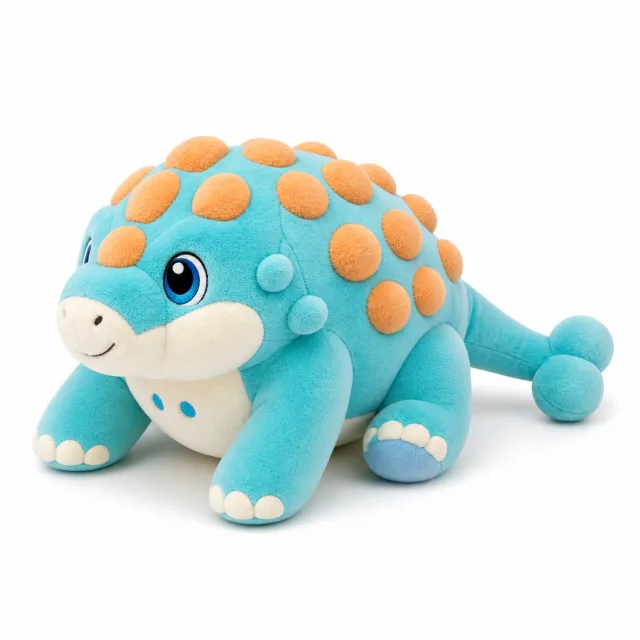 AI Ankylosaurus Plush Toy, view 3