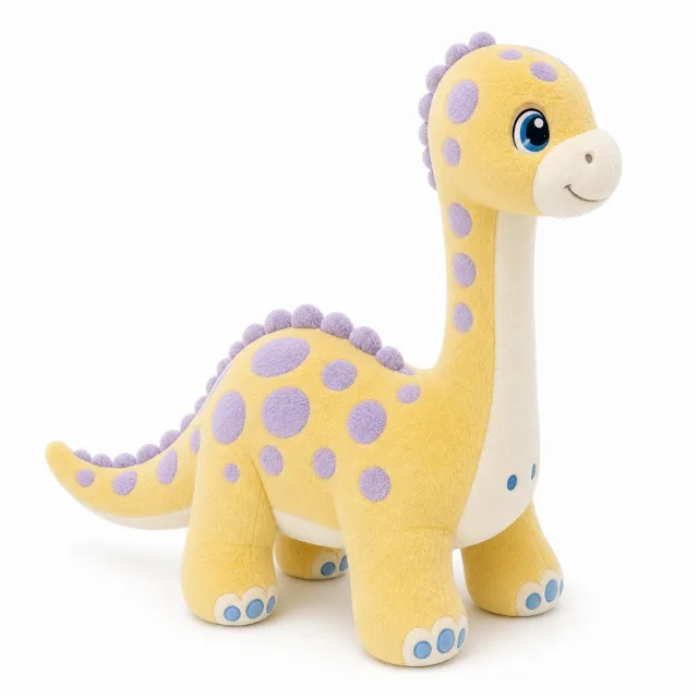 AI Long Necked Dinosaur Plush Toy, view 2