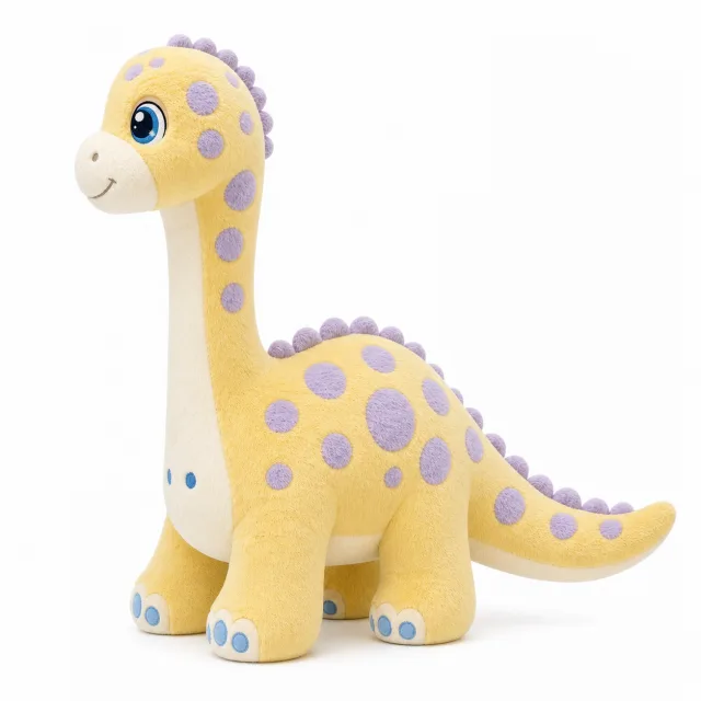 AI Long Necked Dinosaur Plush Toy, view 6