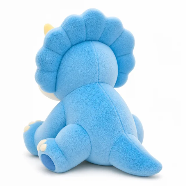 AI Sky Blue Triceratops Plush Toy, view 3