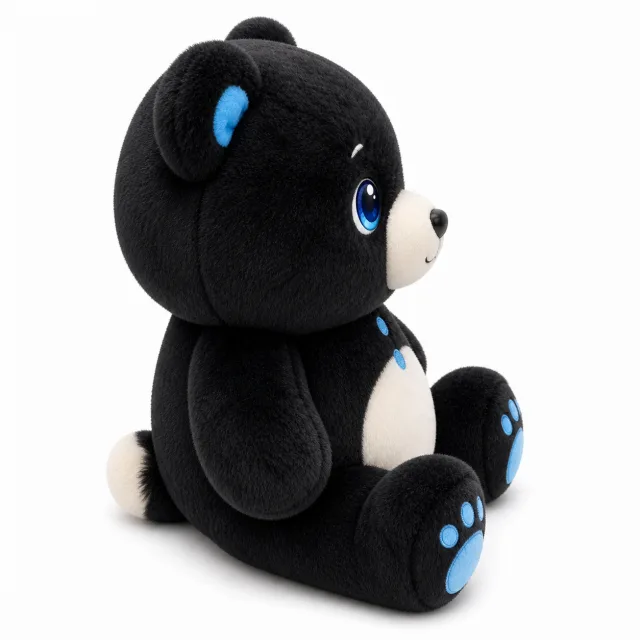AI Black Bear Plush Toy, view 2