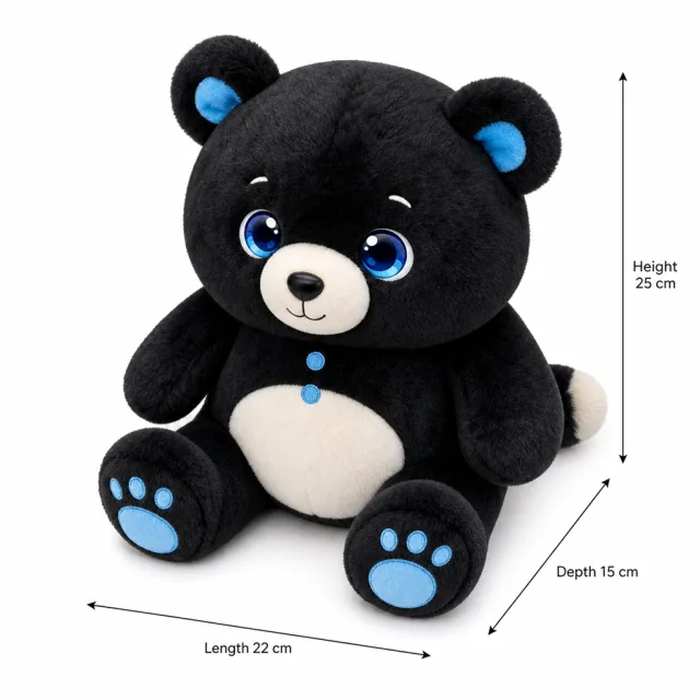 AI Black Bear Plush Toy, view 6