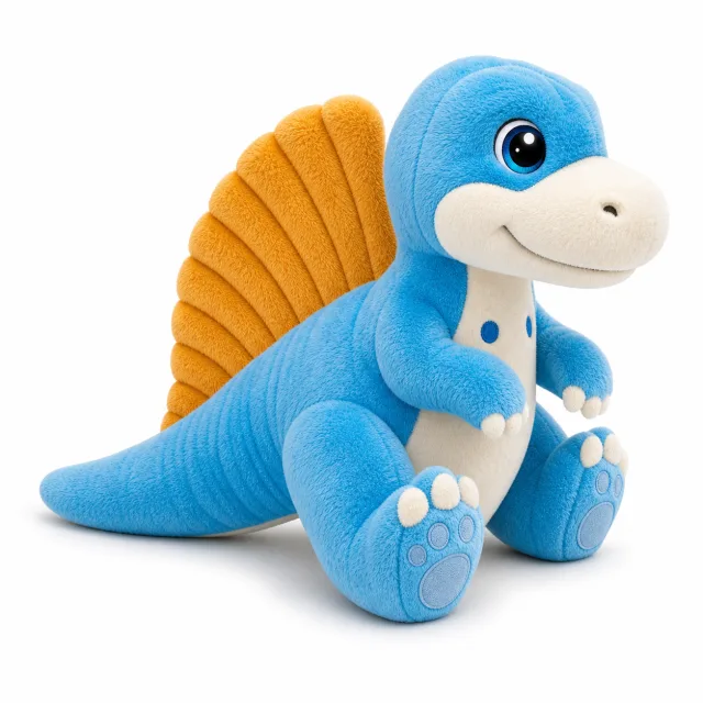 AI Glow in the Dark Spinosaurus Plush Toy, view 3