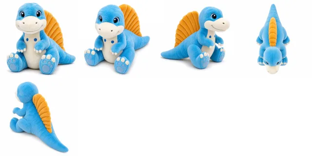 AI Glow in the Dark Spinosaurus Plush Toy, view 6