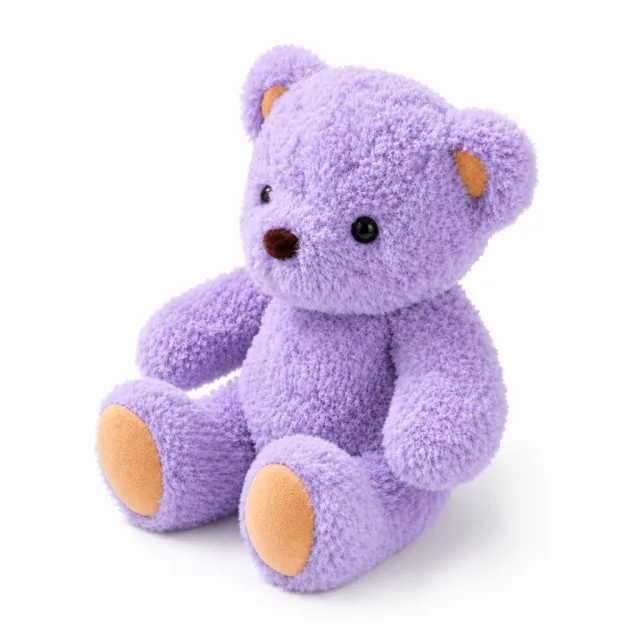 AI Purple Teddy Bear Plush Toy, view 2