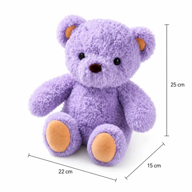 AI Purple Teddy Bear Plush Toy, view 6