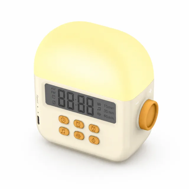 White Noise Clock and Soothing Night Light, view 2