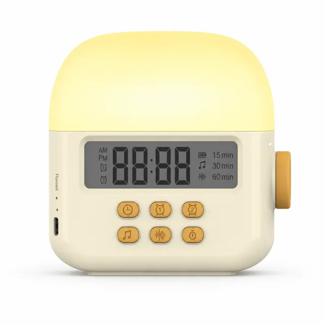 White Noise Clock and Soothing Night Light, view 4